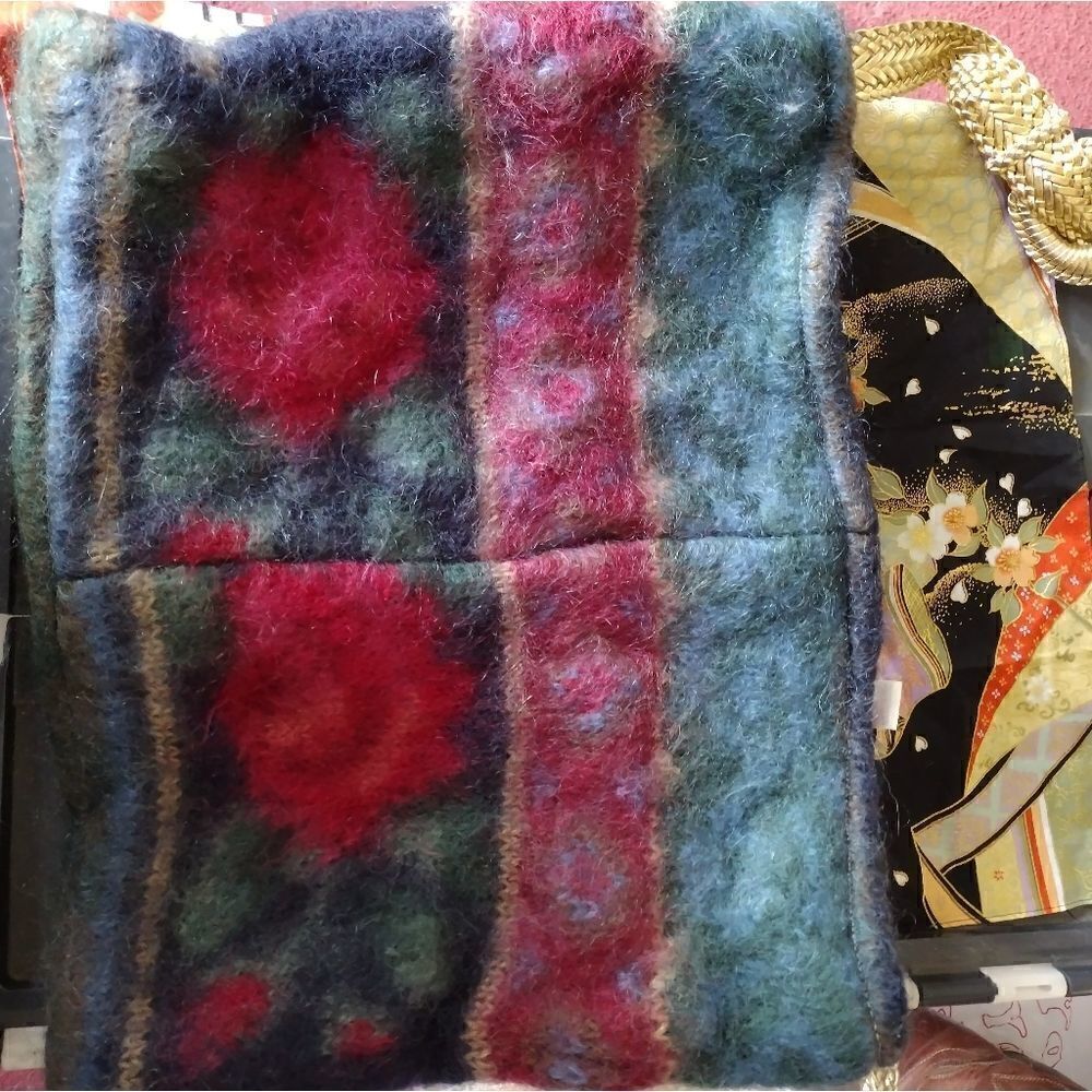 Upcycled sweater purse 